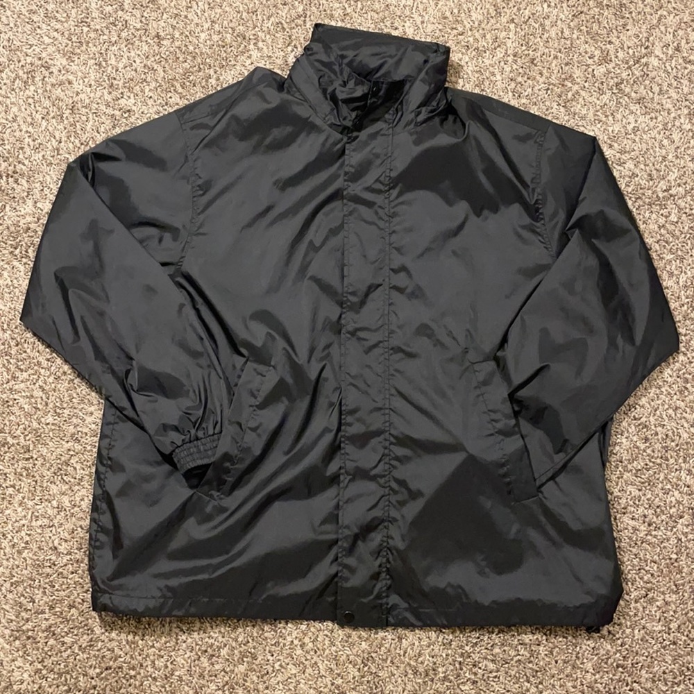 Wind Jacket with Adjustable Hoodie Plain